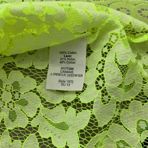 Madewell NWOT Neon Lace Tee/Top size M - Picture 5 of 8